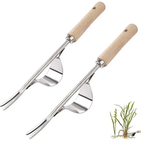 Outils de jardinage pour désherbage manuel en acier inoxydable et désherbeur de jardinage (1/3)