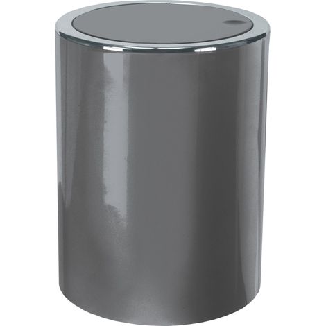 Kleine Wolke 5829977858 Pattumiera da Bagno Clap, 5 l, Platino (1/4)