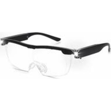 1PC 160% Magnifying Glasses with Rechargeable LED Light - Powerful Magnifying Glasses - Hands-Free Glasses for Close Work, Crafts, Jewelers, Reading, Hobbies (1/4)