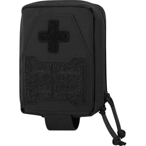Pochette de premiers secours avec support de garrot, compatible MOLLE, Noir
