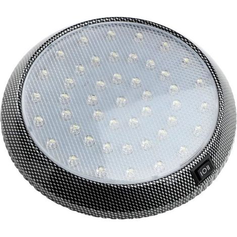 Plafonnier LED - Éclairage Dôme 12 V - Pour Voiture Camping-Car Caravane Bateau - Blanc - 5 W - 46 LED (1/5)
