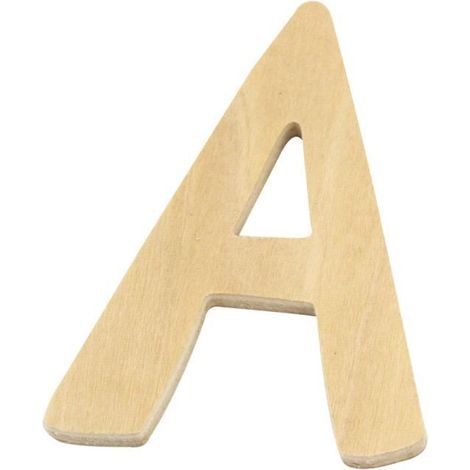 Lettre en bois A FSC Mix Credit, 6cm (1/2)