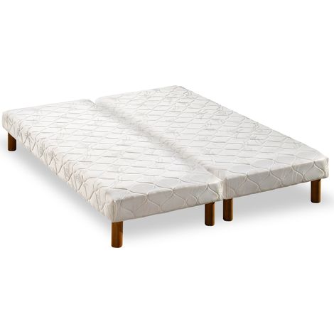 Sommier 14 lattes garni polyéther 2x80x200cm