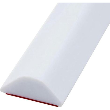 Faltbarer Wasserstopper für Badezimmer, Überschwemmungsbarriere aus Gummi, Wassersperre für Nassräume, Duschschwellen-Wasserschutz (Farbe: Weiß, Größe: 1 m/39 Zoll) (1/5)