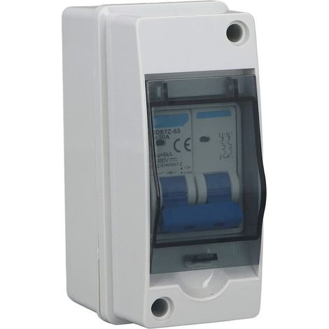 1000V DC 20A Circuit Breaker Disconnect Switch, Waterproof PV Combination Enclosure with Distribution Box (1/5)