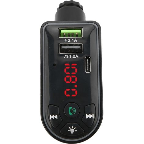 Questo sistema audio per auto è compatibile con kit vivavoce Bluetooth 5.0 FM e supporta chiamate in vivavoce, doppia porta USB per la ricarica rapida, display LCD, lettore MP3, interfaccia AUX e moda