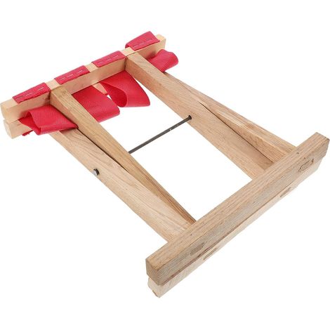 Tabouret camping bois massif 28 cm – banc portable martini rouge pour pêche carpe et matériel extérieur