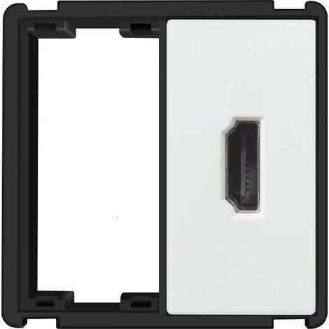 Módulo HDMI para toma de pared sistema RTX SH Blanco (1/4)