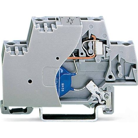 [NEUWERTIG] B-Ware WAGO Klemme Einzelklemme Varistor Zugfeder 2-pol Klemmen 280-502 grau 50 Stück (1/2)