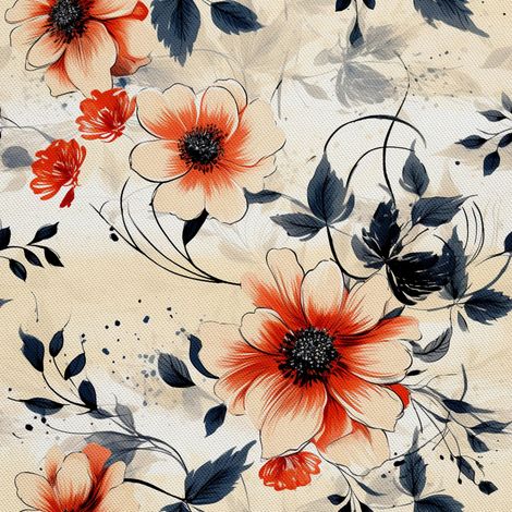 Tela decorativa para exteriores Oxford - Flores - DX2215 (1/5)