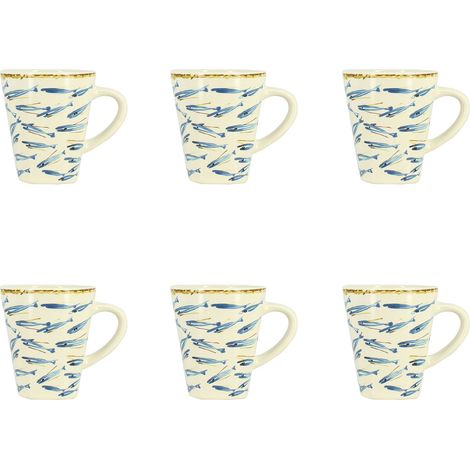 Lot de 6 tasses 20cl en grès, MARIUS (1/2)