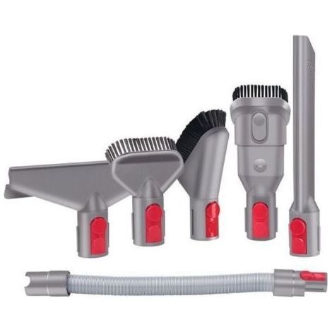 6-teiliges Ersatzteilset für Dyson Bürste & Verlängerungsschlauch, Dyson Staubsauger-Ersatzteilset V7 V8 V10 V11 V15, perfekte Passform und starke Saugkraft – Karteo (1/4)