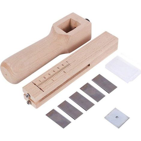 Coupe-Courroie en Bois Précision Professionnelle pour Cuir et Autres Matériaux - Outil de Coupe Facile à Utiliser pour les Projets de Bricolage-KZQ (1/3)