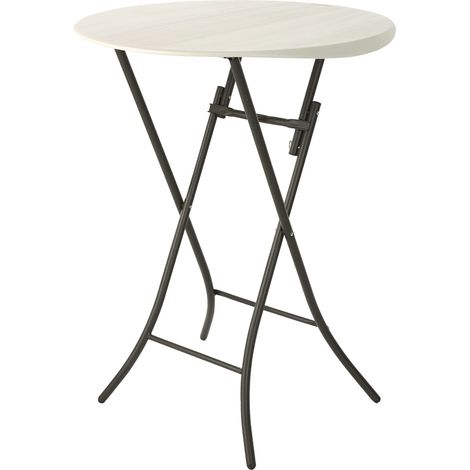Tavolo Alto Pieghevole Lifetime Crema 84 cm (1/5)