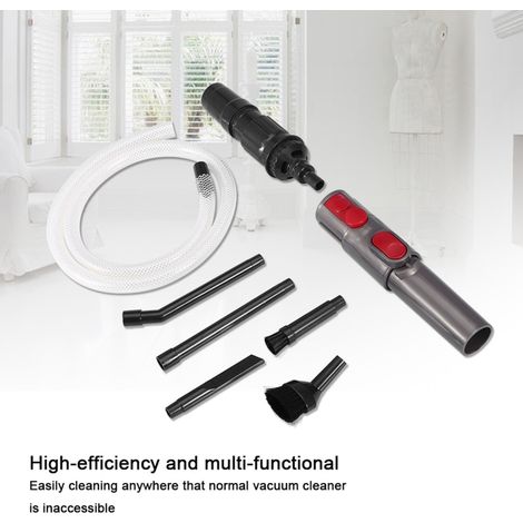 Kit de limpieza para coches y vehículos que incluye 9 mini aspiradoras, adaptadores y herramientas. (1/5)