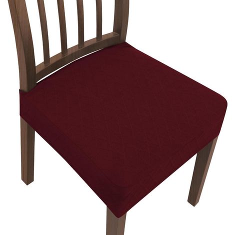 Stuhlbezug Weinrot Stretch für Esszimmerstühle & Bürostühle (1/5)