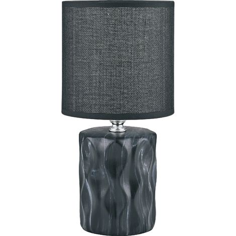 Lampada da tavolo decorativa nera ceramica E14 40W Zuma (1/2)