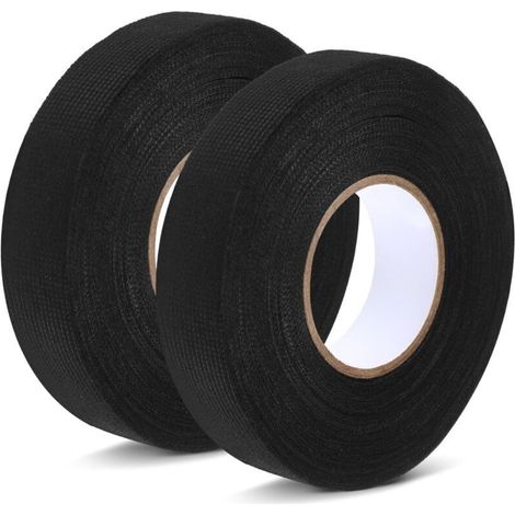 Hochtemperatur-Isolierband für Kfz-Kabelbäume – 2 Rollen hitzebeständiges Klebeband, 19 mm × 10 m