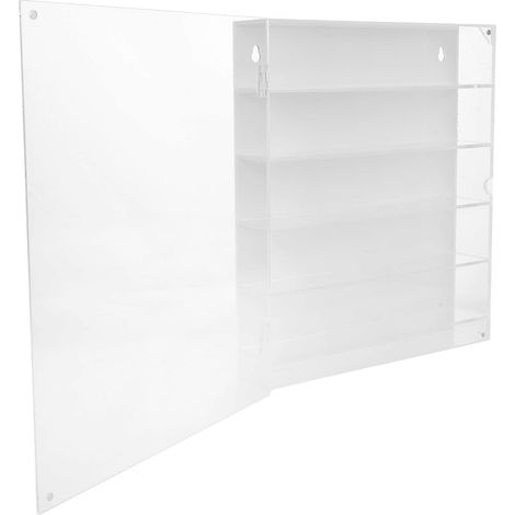 Vitrine en acrylique pour voitures miniatures : Organisateur mural à 5 niveaux - Vitrine de rangement transparente à plusieurs niveaux pour voitures miniatures - Boîte de collection anti-poussière (1/5)
