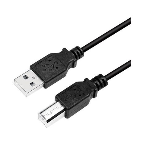 Logilink USB-Kabel Männlich 4-poliger USB Typ B Männlich Schwarz 4-poliger USB Typ A 2 m (1/2)