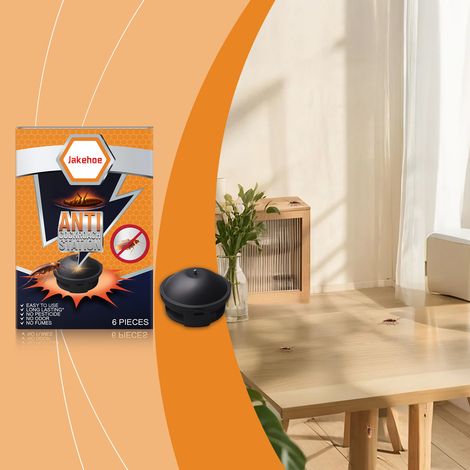 Kakerlakenköder für den Gebrauch im Haushalt, Küche, Wohnzimmer, zur täglichen Kakerlakenbekämpfung, Insektenabwehr und Schädlingsabwehr – 6 Stück -- DE (1/5)