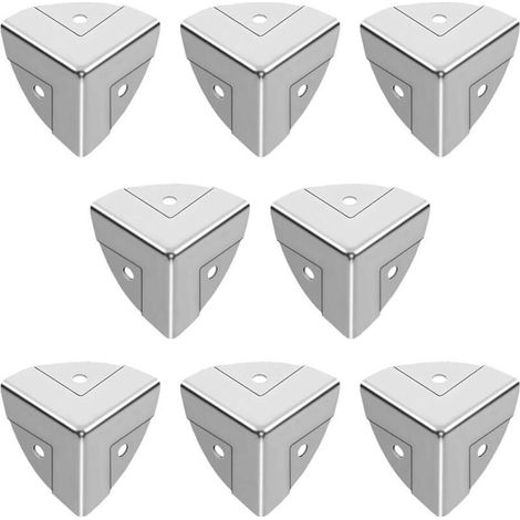Juego de 8 protectores de esquina galvanizados de tres lados para cámaras (1/5)