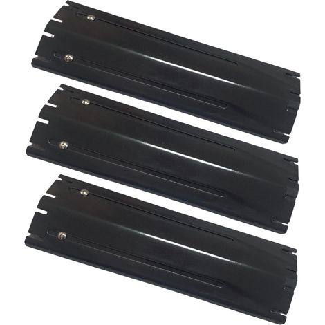 3 Diffuseur de chaleur, Réglable, Acier inoxydable 430, Céramique noir, Pour barbecue à gaz universel