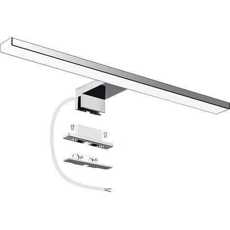 Lampe pour Miroir LED Salle de Bains 10W 820lm,400mm Blanc Froid 6500K Lampe Miroir 230V IP44 3 en 1 Salle de Bain Lumiere 40cm (1/5)