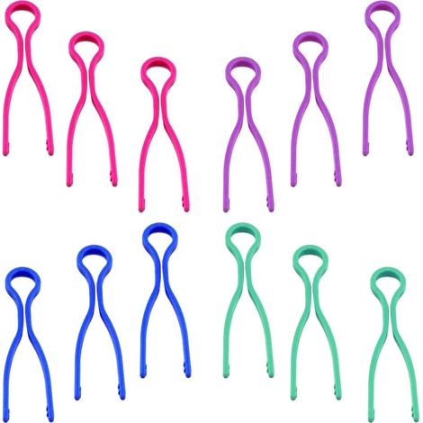 Clips porte-bobines, 12 porte-bobines, supports de bobines de fil, attaches en plastique pour organiser vos bobines de fil