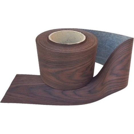 Bordo tranciato impiallacciatura legno palissandro scuro senza colla da 190 mm