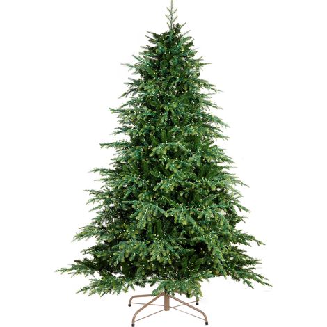Albero di natale "Big Sky" con luci LED in PE effetto Real Touch + PVC di Altissima qualità -240 cm (1/4)