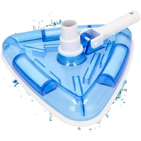Applicable Triangle d'aspiration de Sol de Piscine I Brosse de Piscine de Haute qualité pour Toutes perches télescopiques I Aspirateur de Sol avec 7 brosses I Maniable pour Un Nettoyage Optimal (1/5)