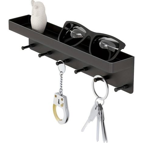 Schlüsselbrett ohne Löcher – Wandregal – Badezimmer-Ablage – Türschlüsselhalter – Ablage für Kleinteile – Türablage (1/5)