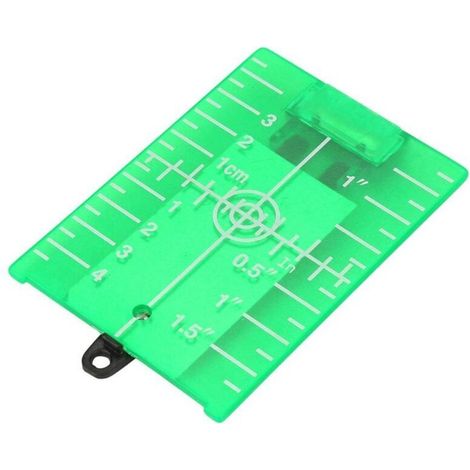 Magnetische Zielplatte, Laser-Zielplatte mit Doppelskala und Ständer für Laser-Nivellier-Messlinie (Grün)