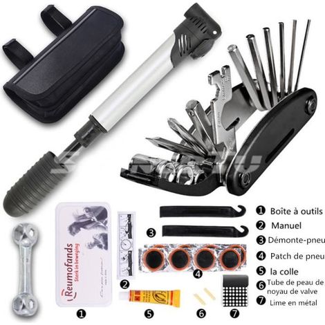 Outil multifonction - Kit d'outils pour vélo - Acier - Durable - Réparation de vélo (1/4)