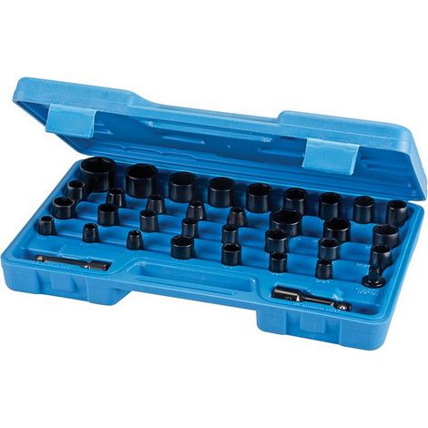 Coffret cles douilles metriques et imperiales impact pour cles a chocs (1/3)