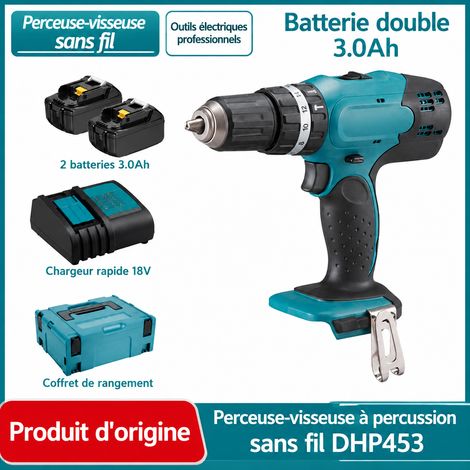 Perceuse-visseuse à percussion sans fil DHP453SFJ 2 batteries 1 chargeur 3.0Ah capacité 3.0 – Livraison gratuite