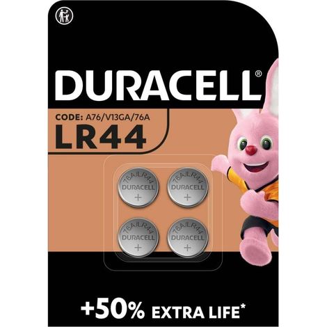 lot de 4 DURACELL LR44