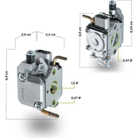 VERGASER 2T 25CCM KETTENSÄGENMOTOR