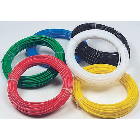Tuyau à air RS PRO, 10mm x 7mm x 30m Vert en Nylon ( Prix pour Bobine de 30 Mètres )