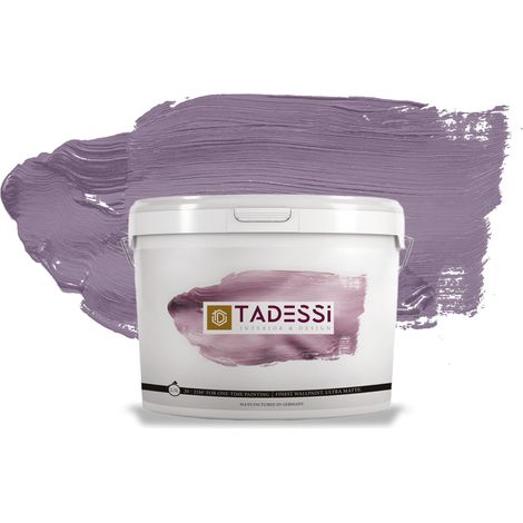 TADESSI Color Vista Wandfarbe Violett - Dunkellavendel - Matte Dispersionsfarbe - Innenfarbe für Wand und Decke