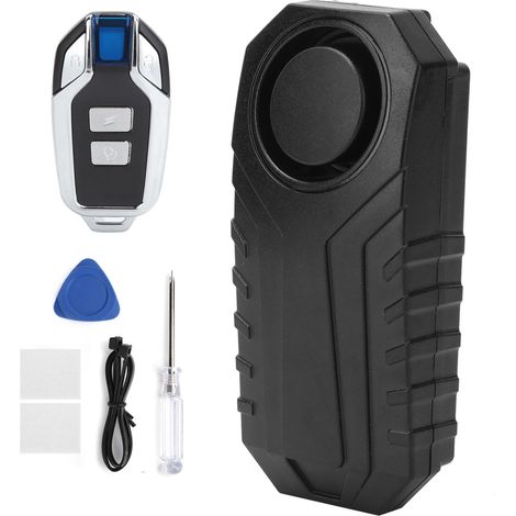 Alarme antivol avec alerte par vibration pour vélo, scooter électrique, moto, usage domestique (Noir KS-SF22R KS-SF22R) (1/5)