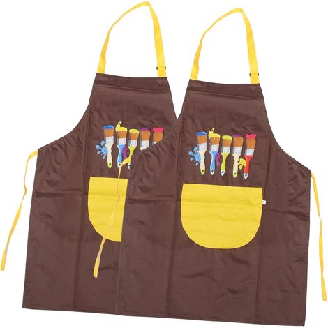 2 Pièces Art Peinture Tablier Tablier Pour Enfants Enfants Artiste Tablier Peinture Blouse Enfants Tablier Enfants Blouse Enfants Salopette Tablier De Cuisine Artisanat Tablier (1/5)