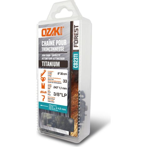 Motosierra Ozaki zk38lp43ti-e33 titanio 33 eslabones