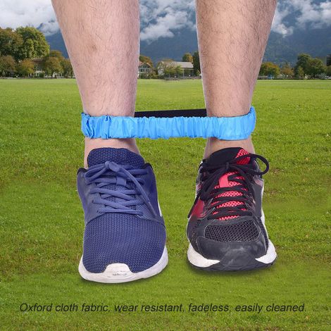 Lot de 4 cordes à trois pieds élastiques pour jeux de course et de sport pour enfants (1/5)