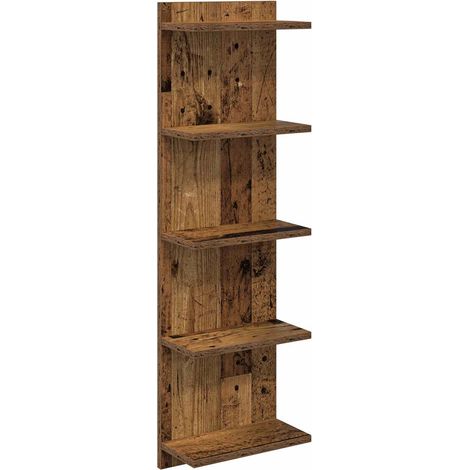 Étagère Murale Bois ancien 30 x 15 x 100 cm Bois d'ingénierie vidaXL (1/5)