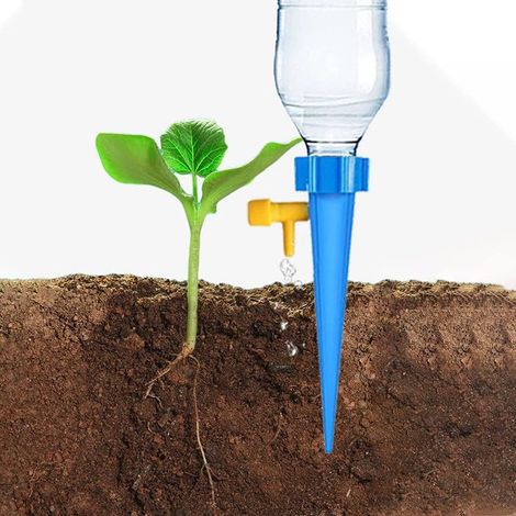 Set mit 12 verstellbaren automatischen Bewässerungsdüsen – Einfache Bewässerung – Für Topfpflanzen, Blumen, Gärten und Zimmerpflanzen (1/4)