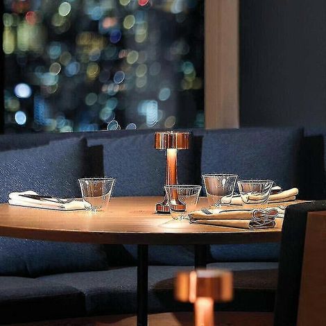 Lampe de table LED rechargeable à capteur tactile, idéale pour la chambre, le restaurant ou le bar  Fruugo Au (1/2)