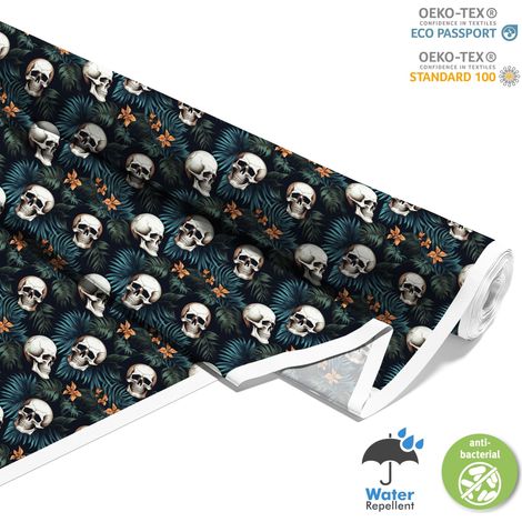 TESSUTI DECORATIVI PER ESTERNI OXFORD - Motivo Teschio I DX4782 (1/5)