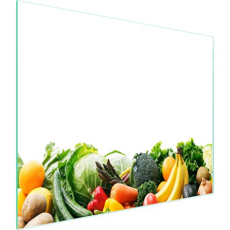 PLANCHE À DÉCOUPER EN VERRE 52x30 LÉGUMES (1/5)